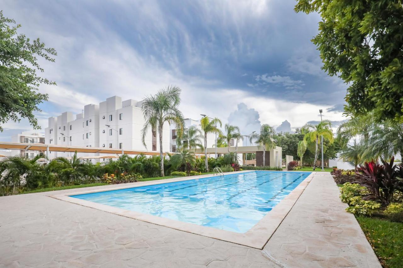 Departamento Lirios Residencial Para 5 Alberca Cancún Exteriör bild