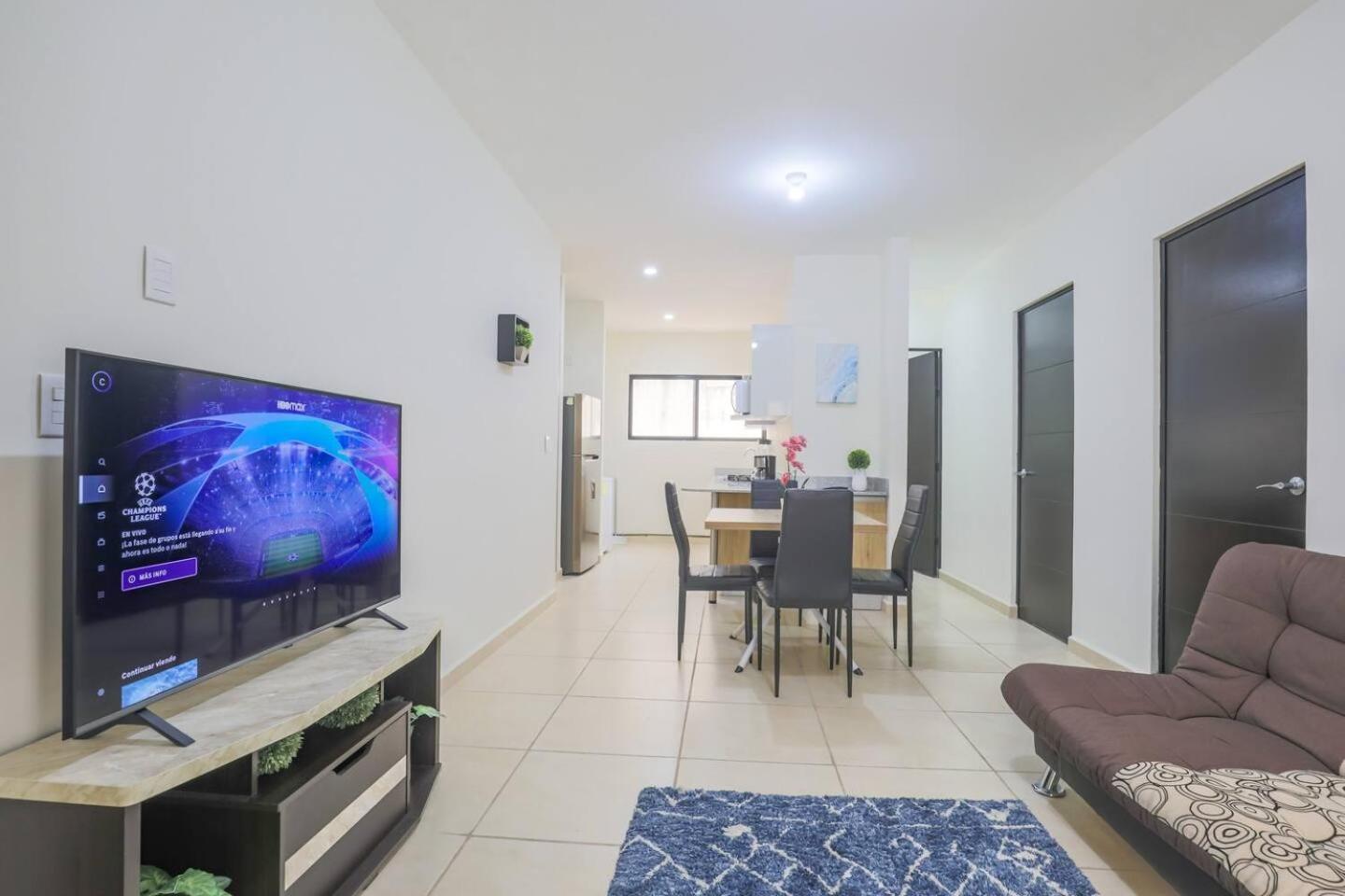 Departamento Lirios Residencial Para 5 Alberca Cancún Exteriör bild